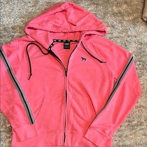 Victoria's Secret PINK Bright Pink Hoodie with Branded Trim